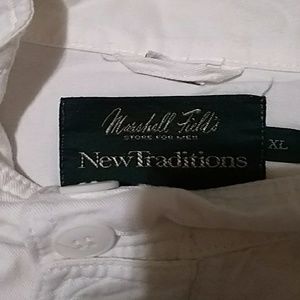 White mens marshal fields new traditions coat